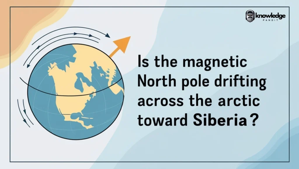 Is the Magnetic North Pole Drifting Across the Arctic Toward Siberia?