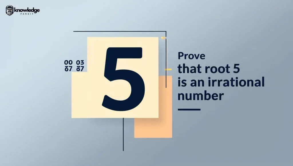 Prove that root 5 is an Irrational Number