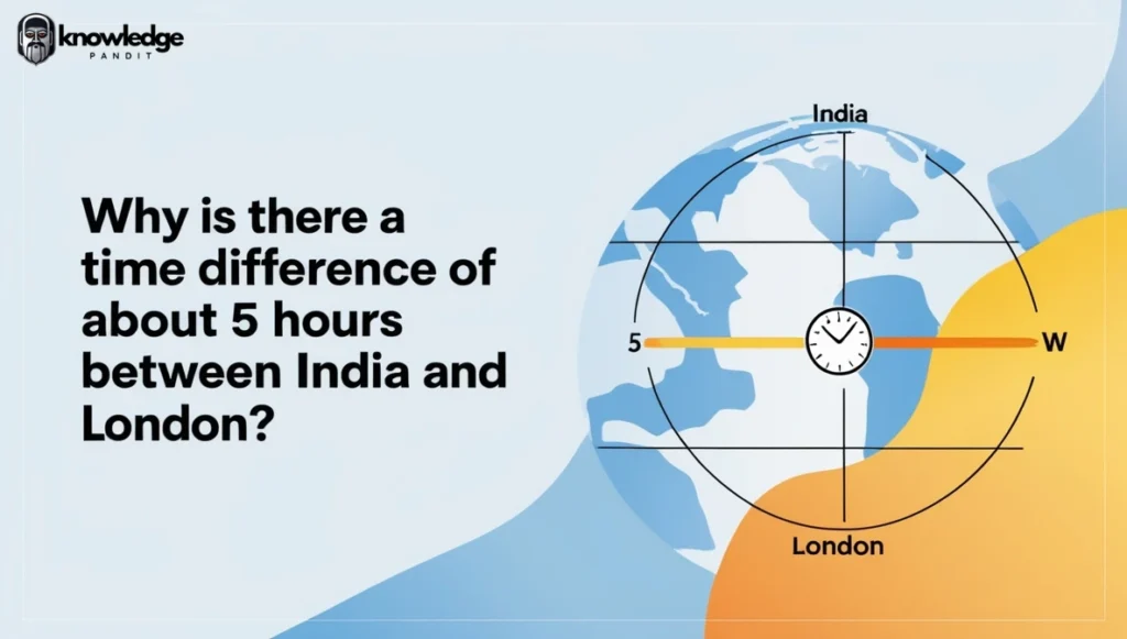 Why is There a Time Difference of About 5 Hours Between India and London